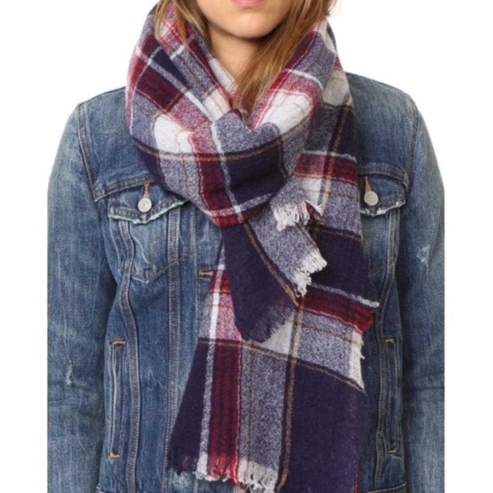 Madewell Plaid Blanket Scarf in Wool